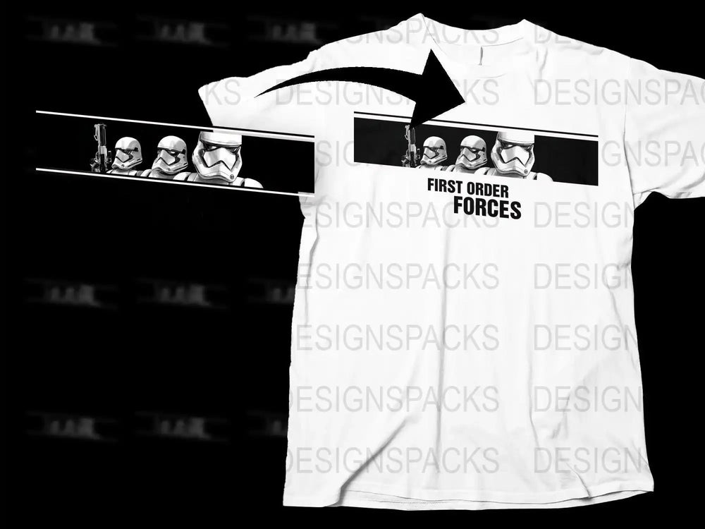 First Order Forces Stormtrooper Graphic Png Digital Download