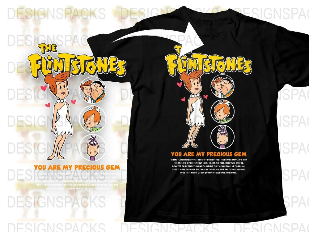 Flintstones You Are My Precious Gem Valentines Png Digital Download