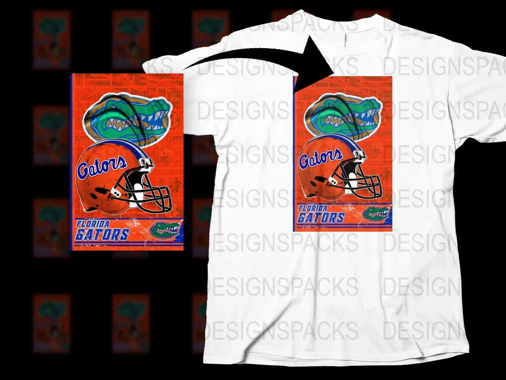 Florida Gators T-Shirt, College Football Team Apparel, Sports Fan Gear, Vibrant Graphic Tee