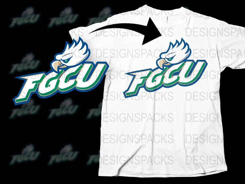 Florida Gulf Coast Eagles College Football Png Digital Download