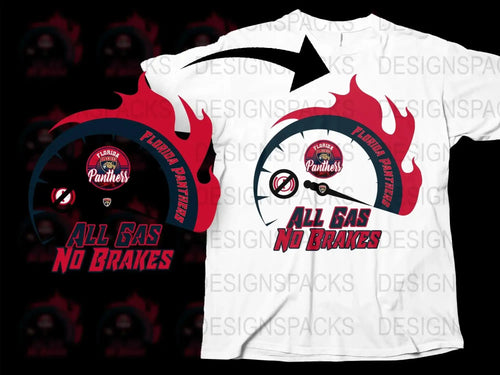 Florida Panthers All Gas No Brakes Graphic Png Digital Download