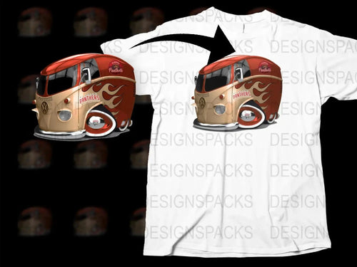 Florida Panthers Custom Retro Van Graphics Png Digital Download
