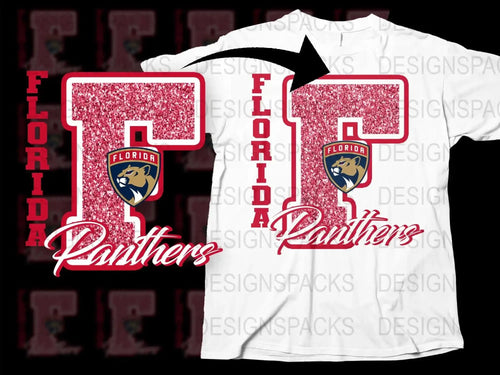 Florida Panthers Glitter Logo Team Spirit Png Digital Download