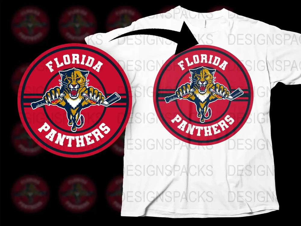 Florida Panthers Logo Graphic Design Png Digital Download