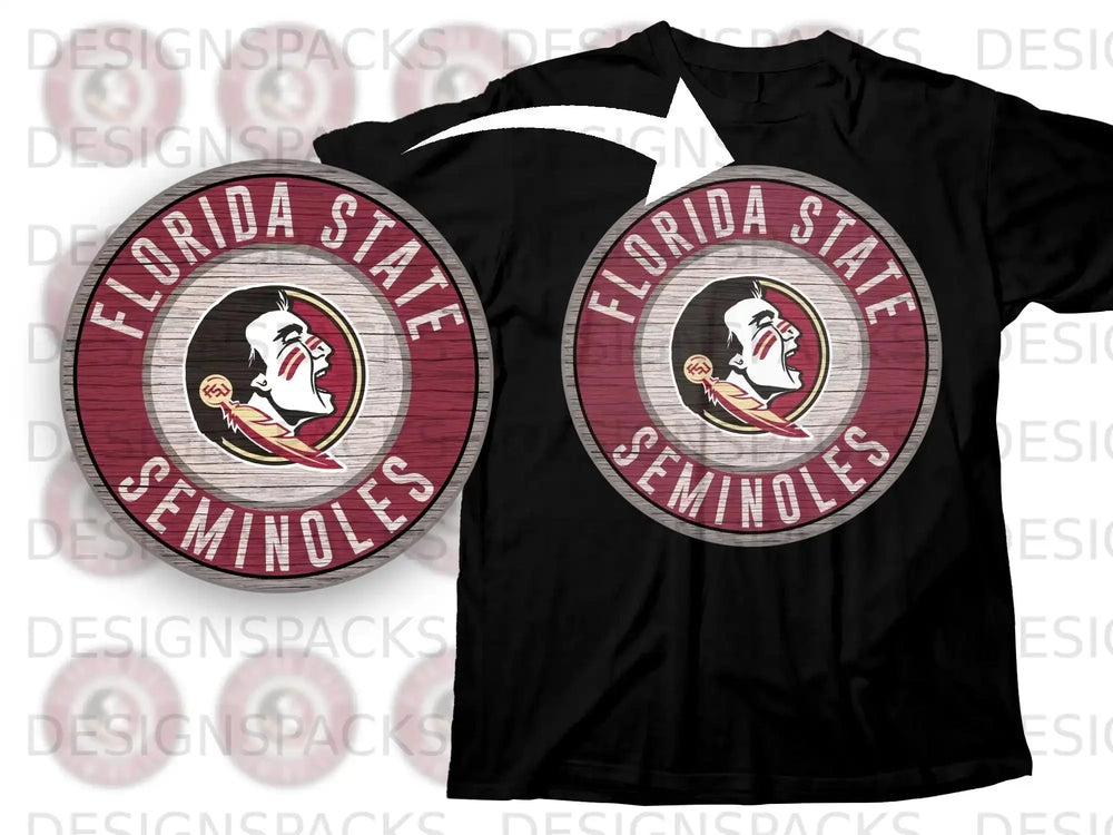 Florida State Seminoles Vintage Round Logo T-Shirt