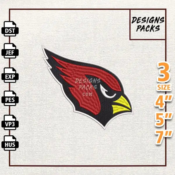 Football Arizona Cardinals Embroidery Design