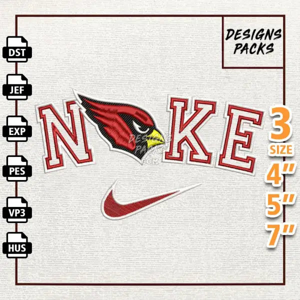 Football Arizona Cardinals Embroidery Design