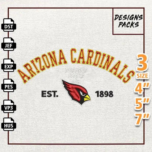 Football Arizona Cardinals Football Logo Embroidery Design