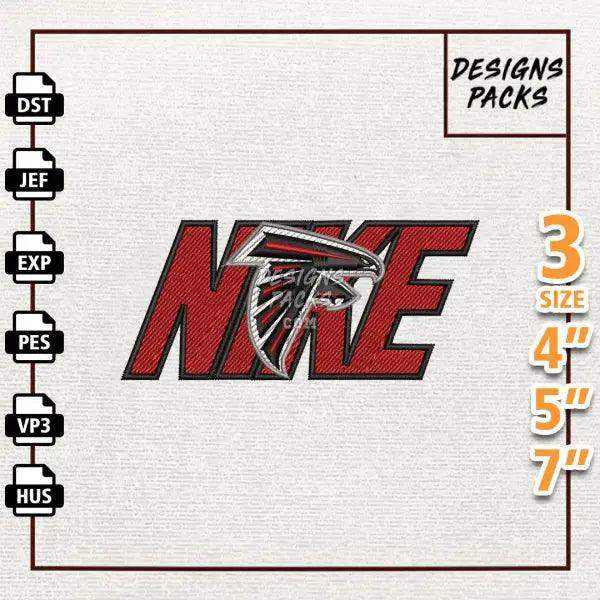 Football Atlanta Falcons Embroidery Design