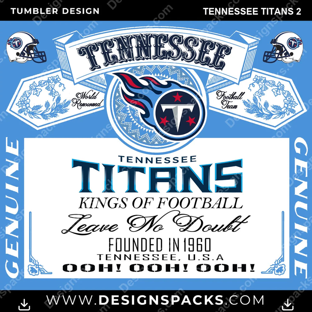 Football Bud Tennessee Titans 2 NFL Football Tumbler Digital Wrap Design Download