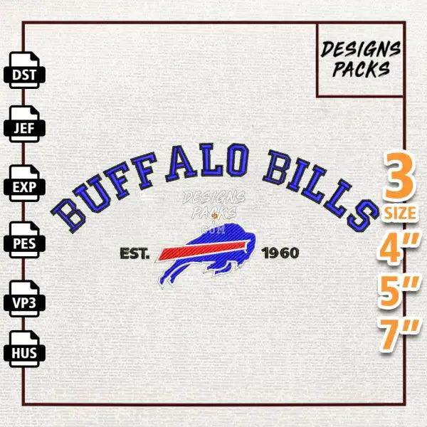 Football Buffalo Bills Embroidery Design