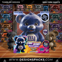 Load image into Gallery viewer, Football Care Bear Box New York Giants NFL Football Tumbler Digital Wrap Design Download
