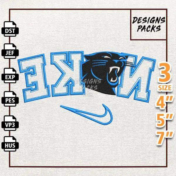 Football Carolina Panthers Embroidery Design