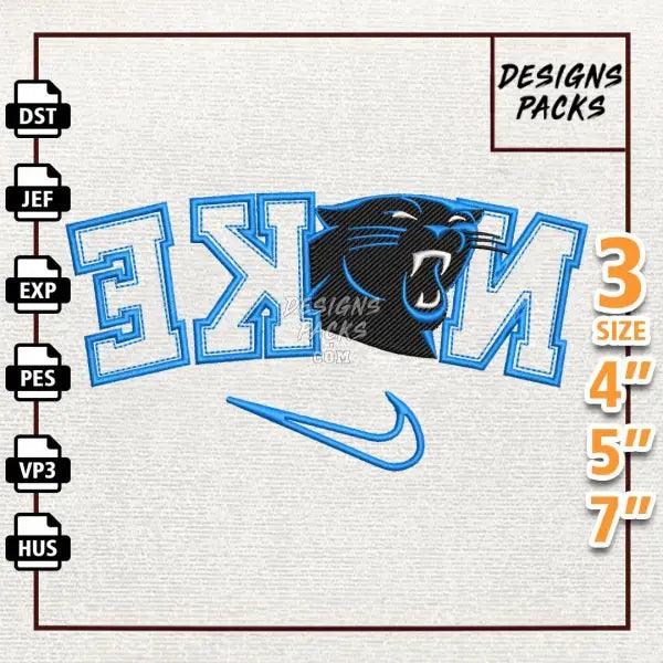 Football Carolina Panthers Embroidery Design
