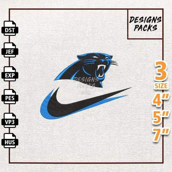 Football Carolina Panthers Embroidery Design