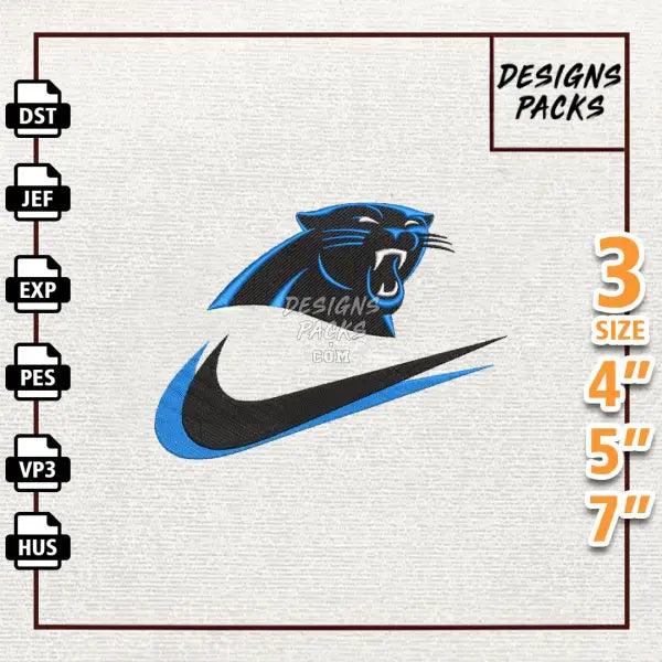 Football Carolina Panthers Embroidery Design