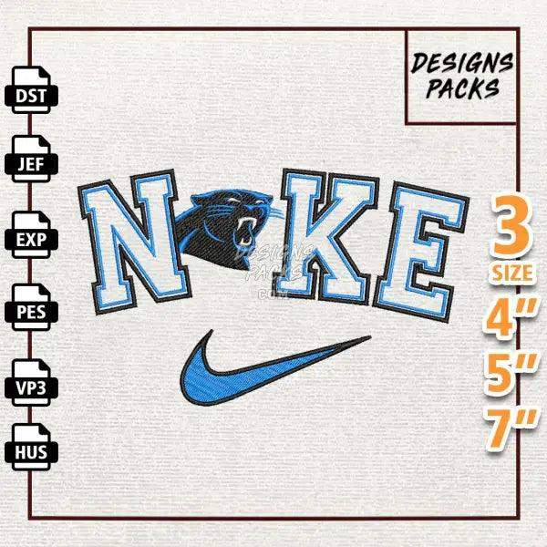 Football Carolina Panthers Embroidery Design