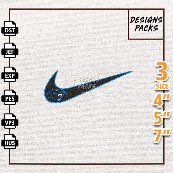 Football Carolina Panthers Embroidery Design