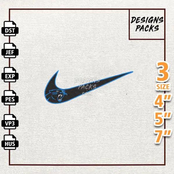 Football Carolina Panthers Embroidery Design