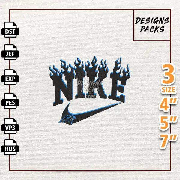 Football Carolina Panthers Embroidery Design