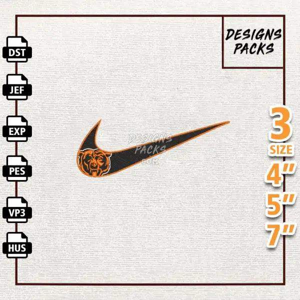 Football Chicago Bears Embroidery Design