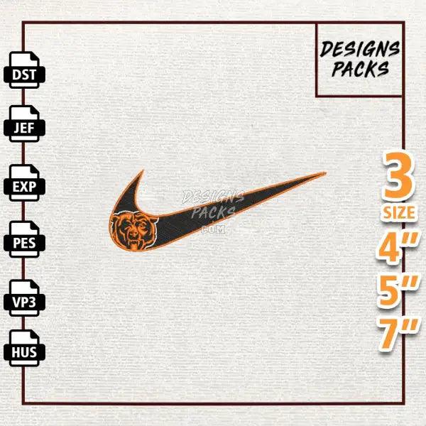 Football Chicago Bears Embroidery Design