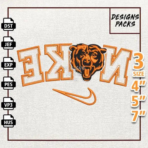 Football Chicago Bears Embroidery Design