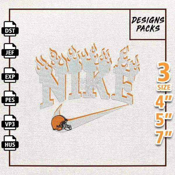 Football Cleveland Browns Embroidery Design