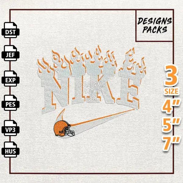 Football Cleveland Browns Embroidery Design