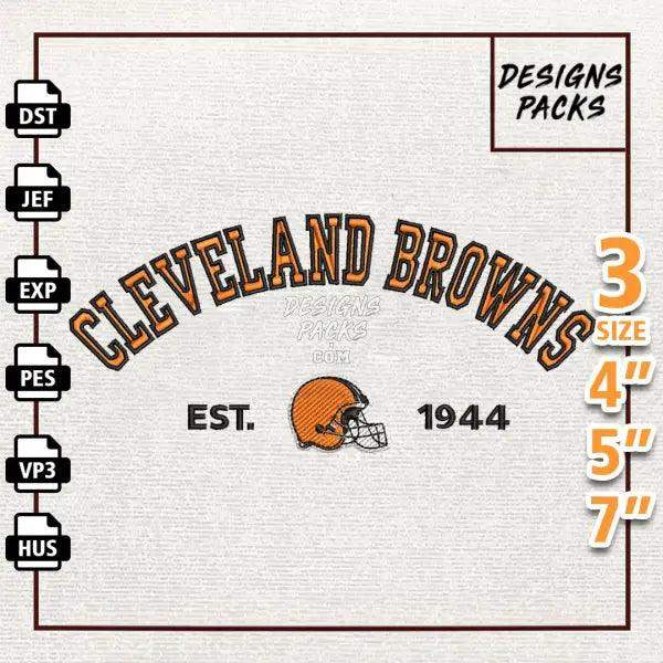 Football Cleveland Browns Embroidery Design