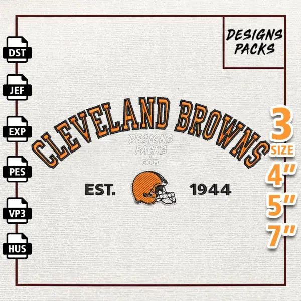 Football Cleveland Browns Embroidery Design