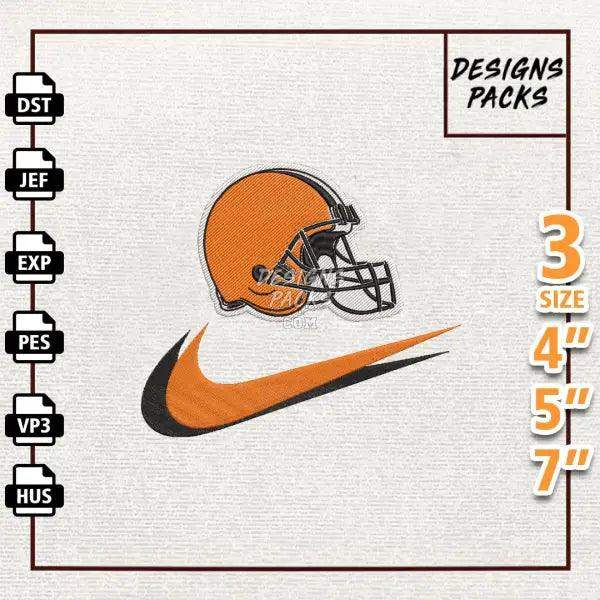 Football Cleveland Browns Embroidery Design