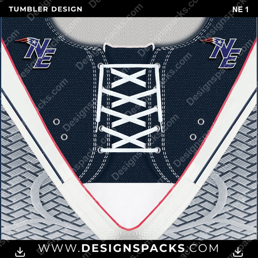 Football Converse Embroidered NE 1 NFL Football Tumbler Digital Wrap Design Download