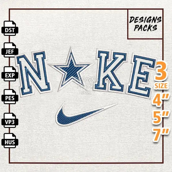 Football Dallas Cowboys Embroidery Design