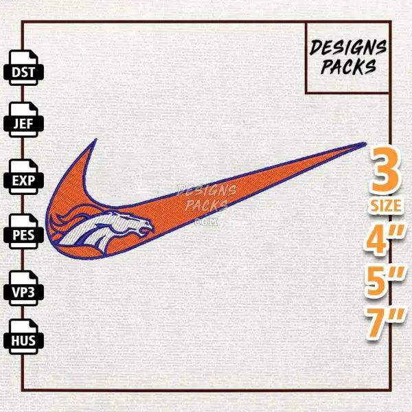 Football Denver Broncos Embroidery Design