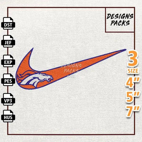 Football Denver Broncos Embroidery Design