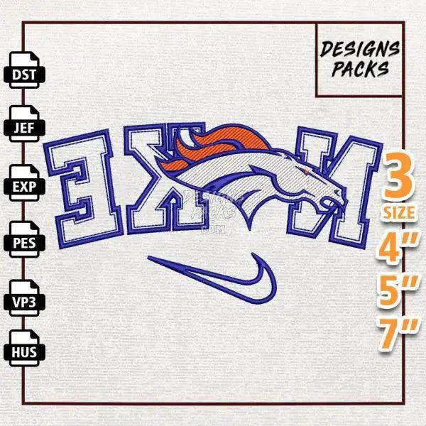 Football Denver Broncos Embroidery Design