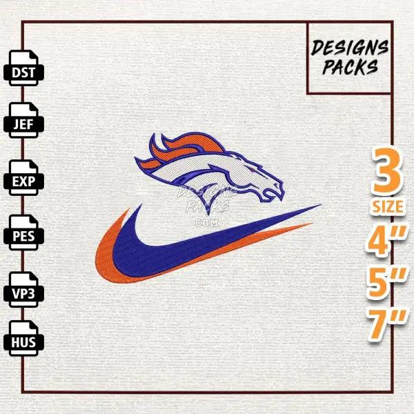 Football Denver Broncos Embroidery Design