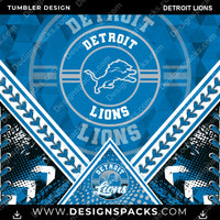 Lade Bild in die Galerieansicht, Football Diamond Detroit Lions NFL Football Tumbler Digital Wrap Design Download
