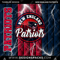 Load image into Gallery viewer, Football Diamond New England Patriots NFL Football Tumbler Digital Wrap Design Download

