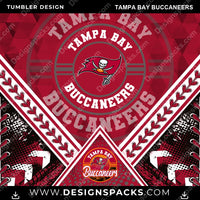Load image into Gallery viewer, Football Diamond Tampa Bay Buccaneers NFL Football Tumbler Digital Wrap Design Download

