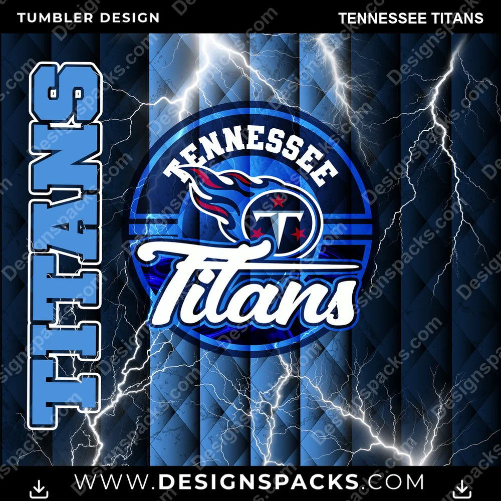 Football Diamond Tennessee Titans NFL Football Tumbler Digital Wrap Design Download