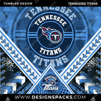 Load image into Gallery viewer, Football Diamond Tennessee Titans NFL Football Tumbler Digital Wrap Design Download
