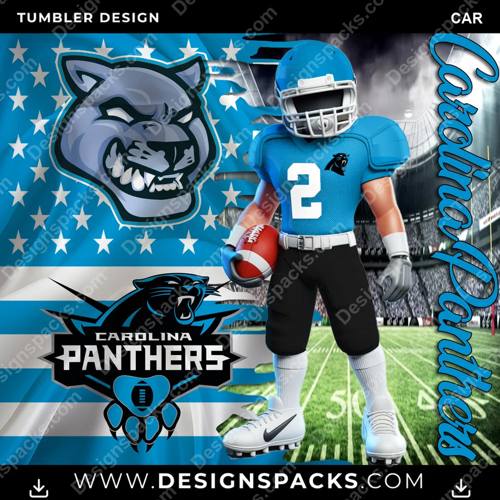 Football Flag & Football CAR NFL Football Tumbler Digital Wrap Design Download