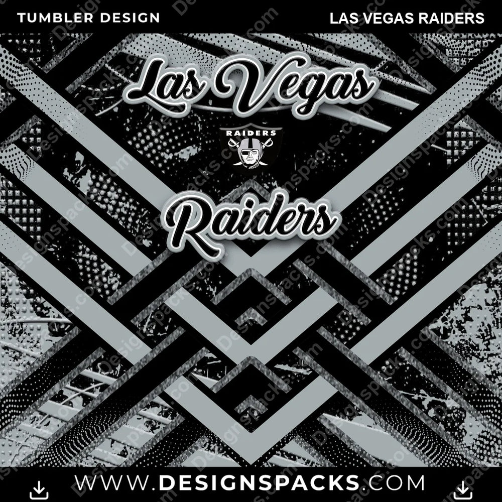 Football Glitter Stripe Las Vegas Raiders NFL Football Tumbler Digital Wrap Design Download