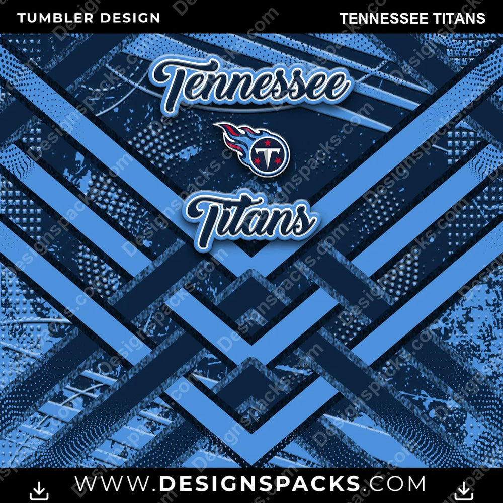 Football Glitter Stripe Tennessee Titans NFL Football Tumbler Digital Wrap Design Download