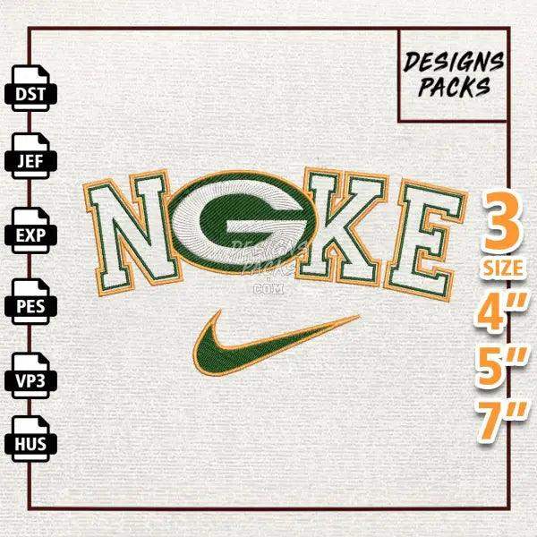 Football Green Bay Packers Embroidery Design