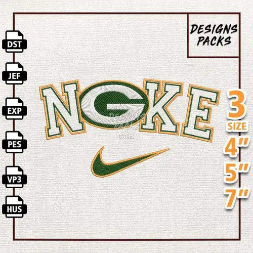 Football Green Bay Packers Embroidery Design