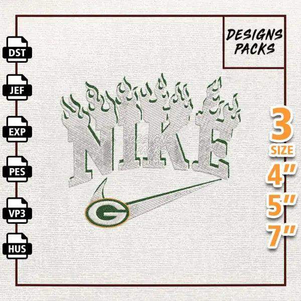 Football Green Bay Packers Embroidery Design