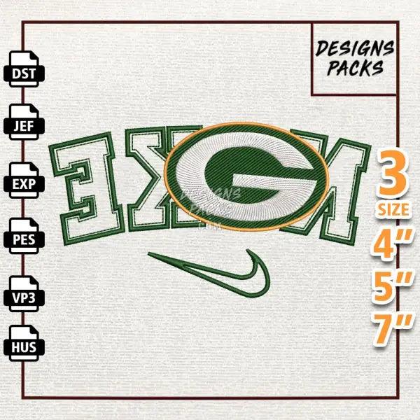 Football Green Bay Packers Embroidery Design